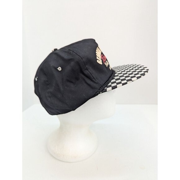 Georgia Automobile Racing Wide Brim Braid Black Adj Nissin Snapback Cap Hat - Picture 4 of 8